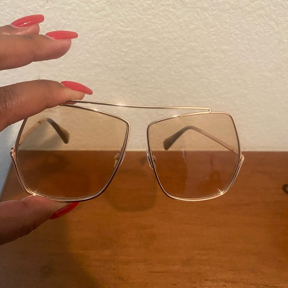 MaxMara Gold-Toned Sunglasses